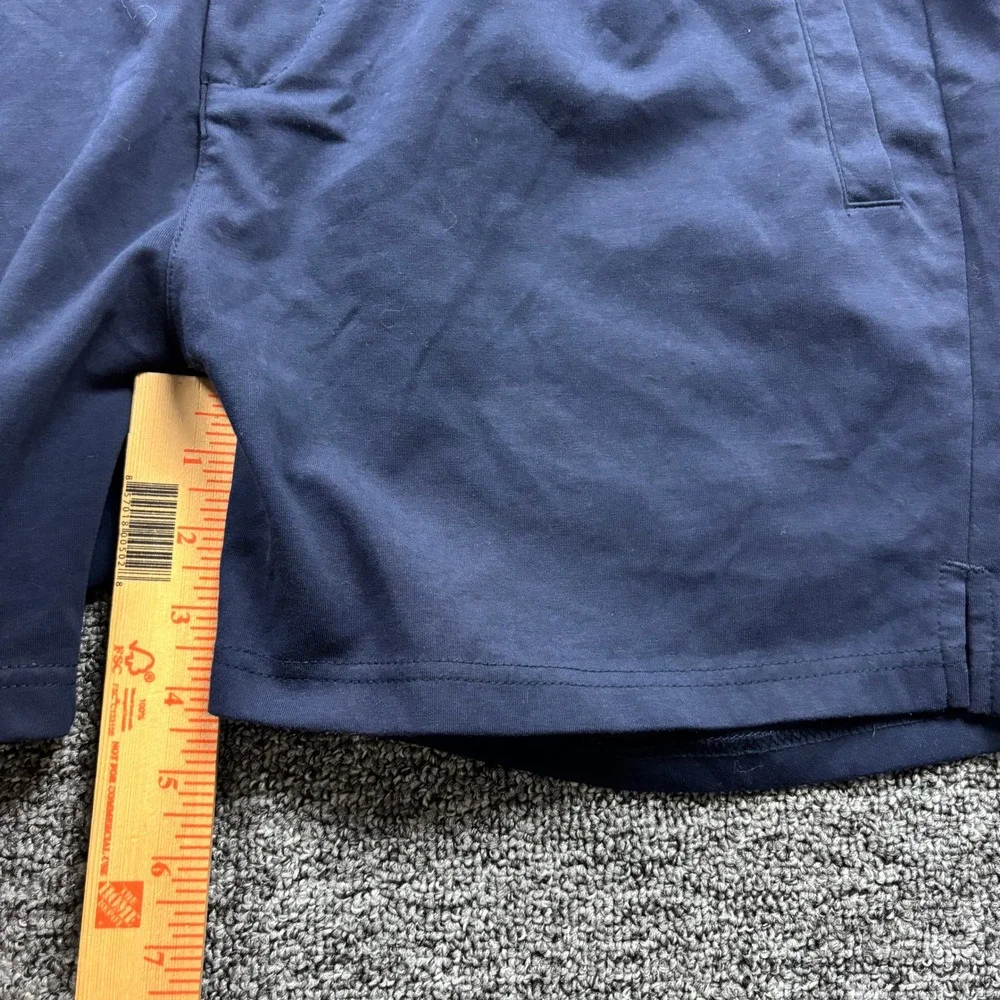 Athleisure YoungLA Navy Blue Performance Preppy Chino Shorts Size XL